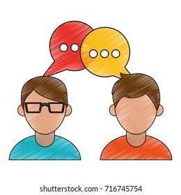People talking cartoon