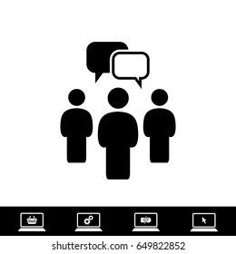 People Talking, A Chat Icon Stock Vector Illustration