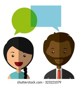 people talking design, vector illustration eps10 graphic 