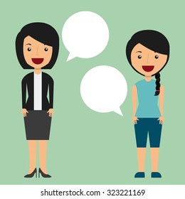 people talking design, vector illustration eps10 graphic 