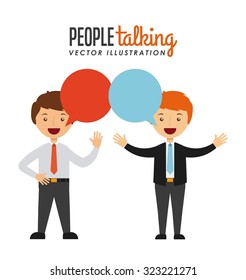 people talking design, vector illustration eps10 graphic 