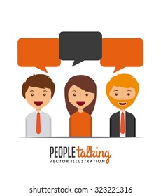 people talking design, vector illustration eps10 graphic 