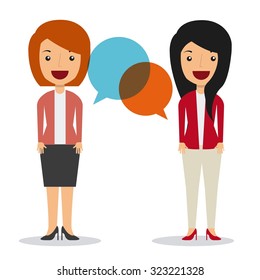 people talking design, vector illustration eps10 graphic 