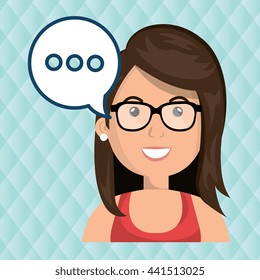 people talking design, vector illustration eps10 graphic 