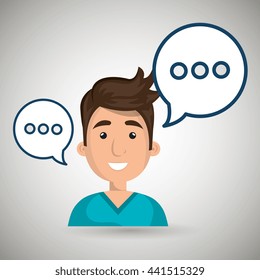 people talking design, vector illustration eps10 graphic 