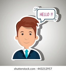 people talking design, vector illustration eps10 graphic 