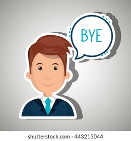 people talking design, vector illustration eps10 graphic 