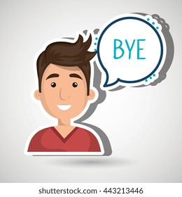 people talking design, vector illustration eps10 graphic 