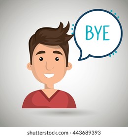 people talking design, vector illustration eps10 graphic 