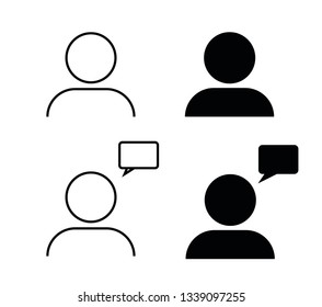 People talking icon