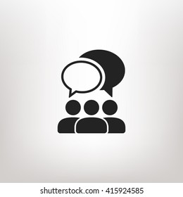 People talking icon