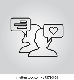 People talking icon