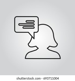 People talking icon