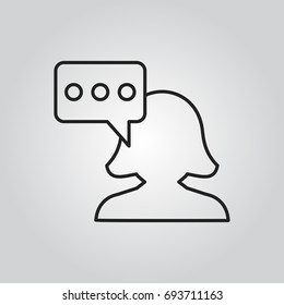 People talking icon