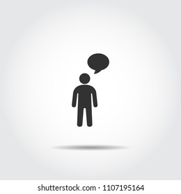 people talking icon . logo vector . speech bubbles