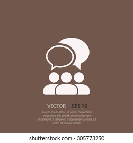 People Talking Icon One Set Web Stock Vector (Royalty Free) 305773250 ...