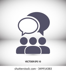 People Talking  Icon. One Of Set Web Icons