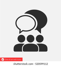 People Talking  Icon. One Of Set Web Icons