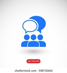 People talking  icon. One of set web icons