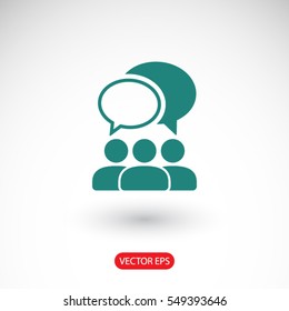 People talking  icon. One of set web icons