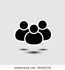 People talking icon. One of set web icons