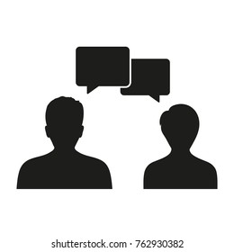 People talking icon. One of set web icons