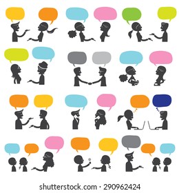People Talking, Language and Conversation Concept