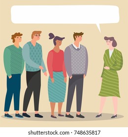 People talking in the office