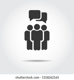  people talking silhouette vector 