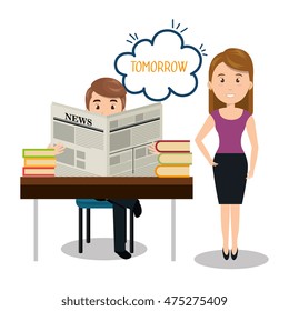 people talking speech communication vector illustration design