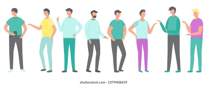 People talking. Vector illustration. Announcements serve as way for people to disseminate important information to others Chats with friends provide space for people to share their thoughts