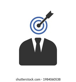 people Target icon design vector graphics