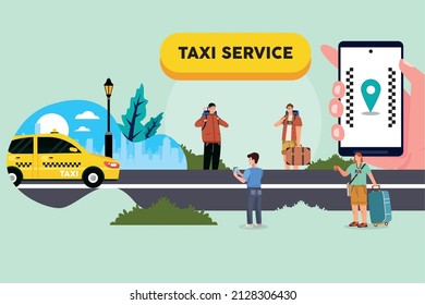 people and taxi online service