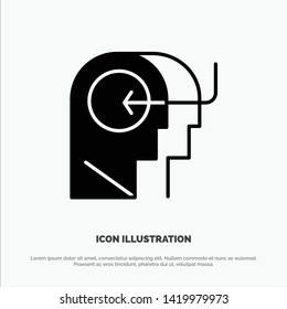 People, Teaching, Head, Mind solid Glyph Icon vector
