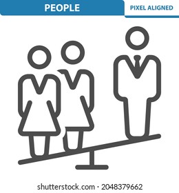 People - Team, Boss Icon. Professional, pixel perfect icon, EPS 10 format.