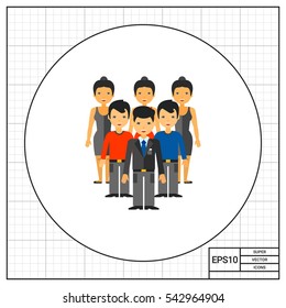 People as Team Development Concept Icon
