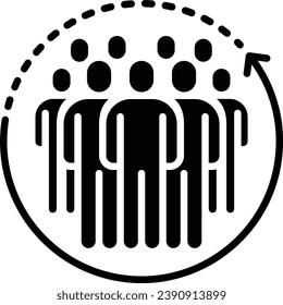 people team group icon , leader , person work group  vector illustration