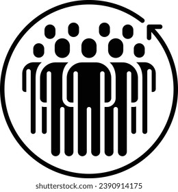 people team group icon , leader , person work group  vector illustration