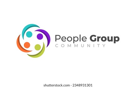 People team group logo vector design