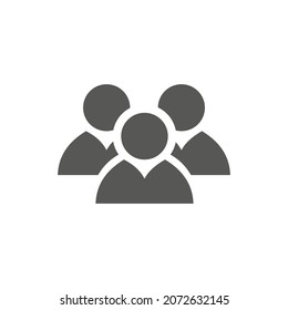 People Team Icon Isolated On Black Stock Vector (royalty Free 