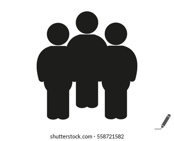 People team, icon, vector illustration eps10
