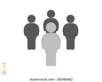 People team, icon, vector illustration eps10