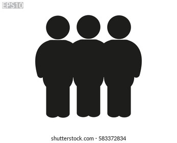 People team, icon, vector illustration eps10