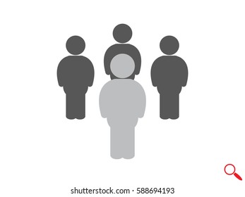 People team, icon, vector illustration eps10