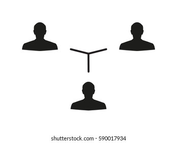 People team, icon, vector illustration eps10