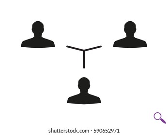 People team, icon, vector illustration eps10