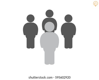 People team, icon, vector illustration eps10

