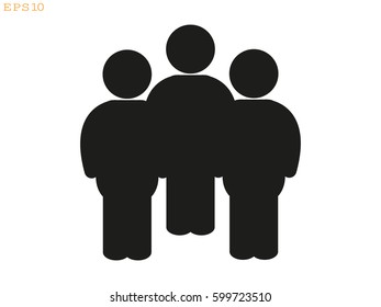 People team, icon, vector illustration eps10