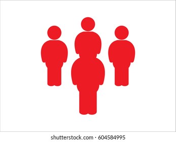 People team, icon, vector illustration eps10