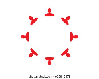 People team, icon, vector illustration eps10